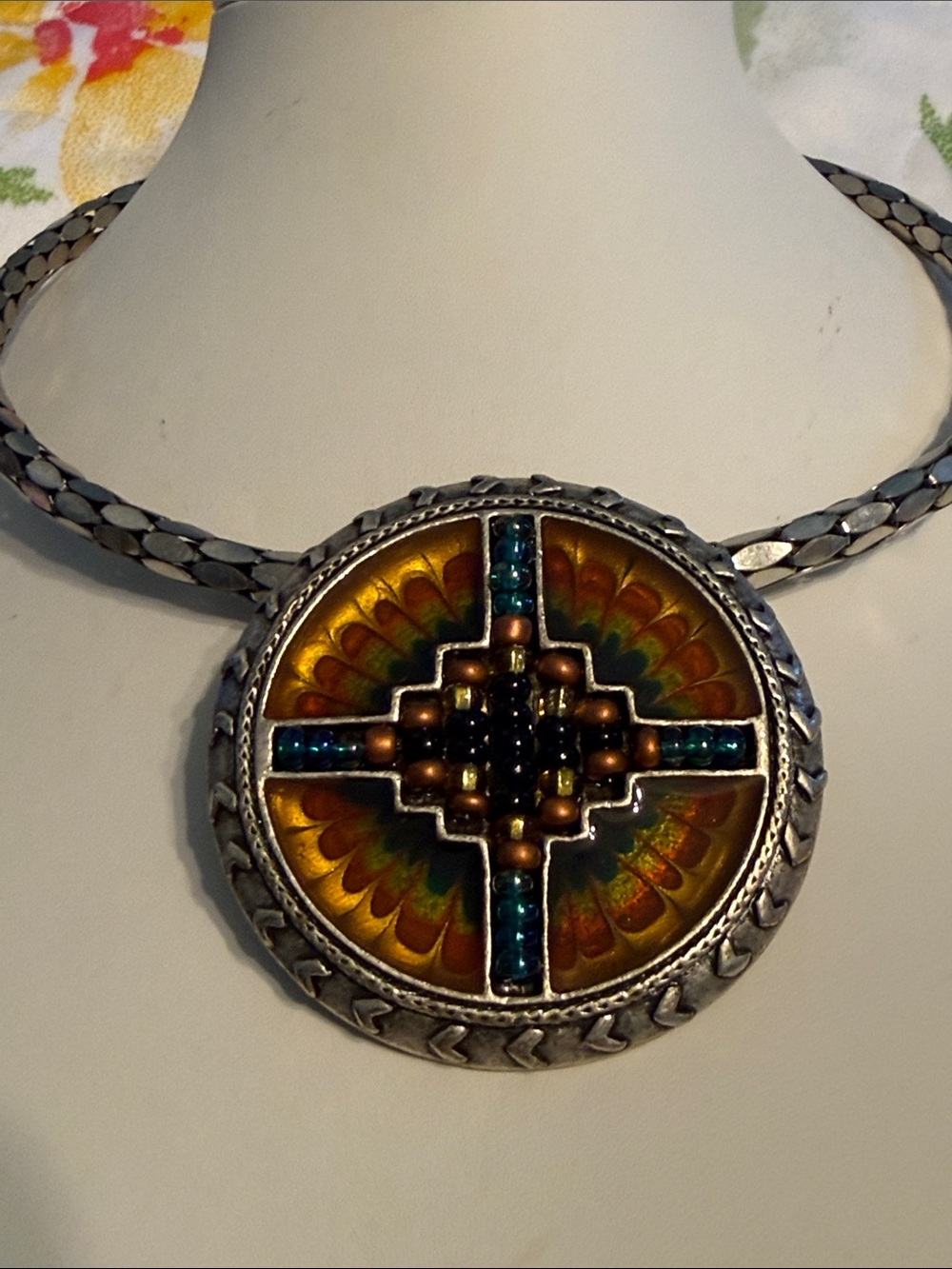 Chico’s South Western choker necklace